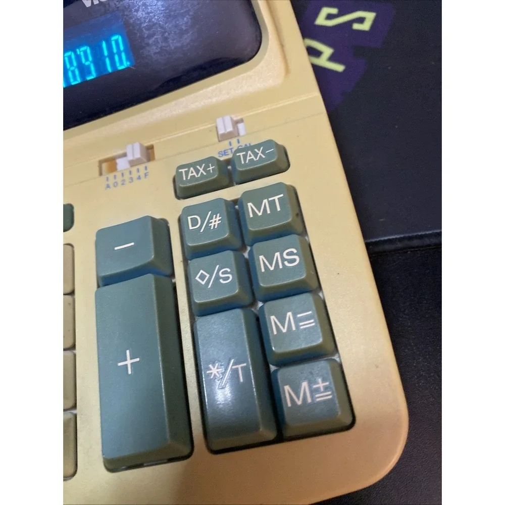 Victor 1240-2 Desktop Electronic Printer and Calculator Multiple Colors G1